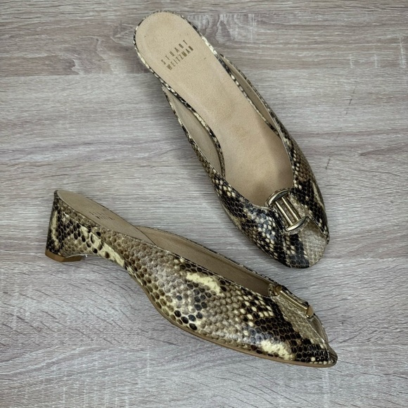 Stuart Weitzman Python Sandal Size 9 - Picture 2 of 8